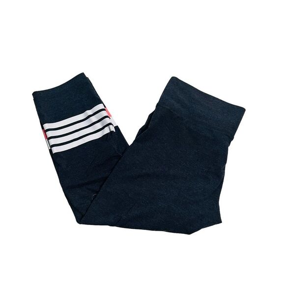 10/$25🦋 Victoria's Secret Dark Blue Ankle Pants w/ Coral/White Stripes - Medium - Picture 3 of 13